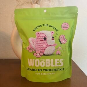 *Sold out online* Woobles Andre the Skunk Pastel Pink Crochet Kit (Unopened)